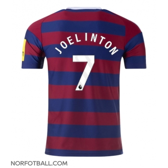 Billige Fotballdrakt Newcastle United Joelinton #7 Replika Bortedrakt 2024-25 Kortermet